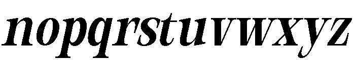 Orvessia Condensed Italic Font LOWERCASE