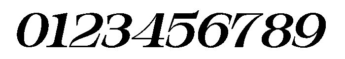 Orvessia Expanded Italic Font OTHER CHARS