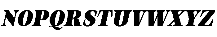 Orvessia ExtBd Cond Ita Font UPPERCASE