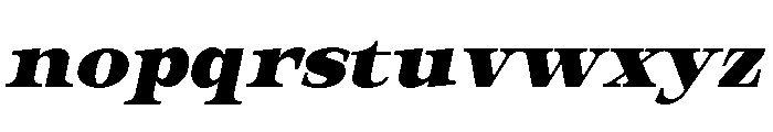 Orvessia ExtBd Exp Ita Font LOWERCASE