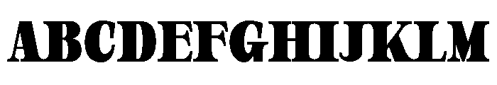 Orvessia Extra Bold Condensed Font UPPERCASE