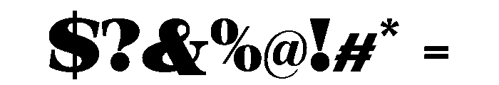 Orvessia Extra Bold Expanded Font OTHER CHARS