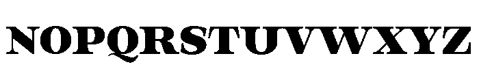Orvessia Extra Bold Expanded Font UPPERCASE