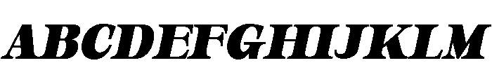 Orvessia Extra Bold Italic Font UPPERCASE