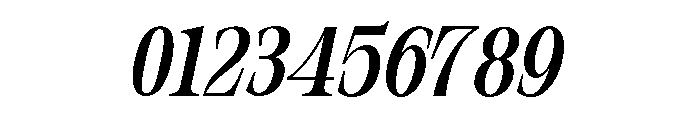 Orvessia Light Condensed Italic Font OTHER CHARS