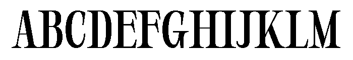 Orvessia Light Condensed Font UPPERCASE