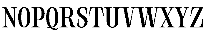 Orvessia Light Condensed Font UPPERCASE