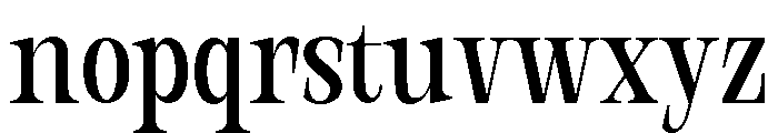 Orvessia Light Condensed Font LOWERCASE