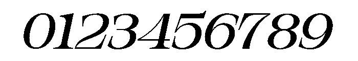 Orvessia Light Expanded Italic Font OTHER CHARS