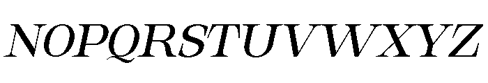Orvessia Light Expanded Italic Font UPPERCASE