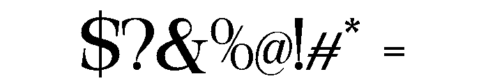 Orvessia Light Expanded Font OTHER CHARS