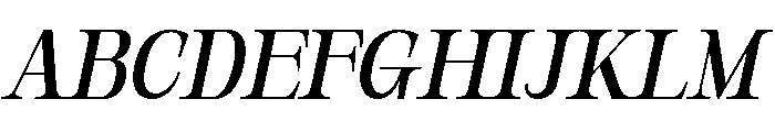 Orvessia Light Italic Font UPPERCASE
