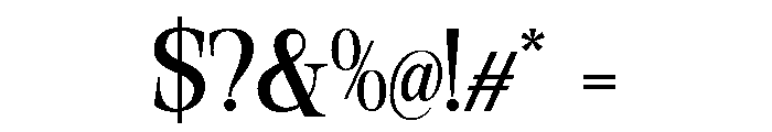 Orvessia Light Font OTHER CHARS
