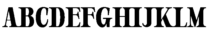 Orvessia Medium Condensed Font UPPERCASE