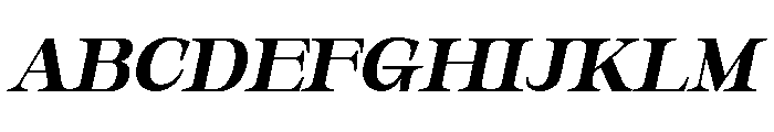Orvessia Medium Expanded Italic Font UPPERCASE