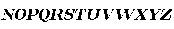 Orvessia Medium Expanded Italic Font UPPERCASE