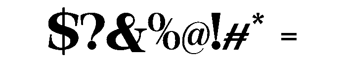 Orvessia Medium Expanded Font OTHER CHARS
