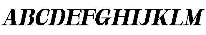 Orvessia Medium Italic Font UPPERCASE