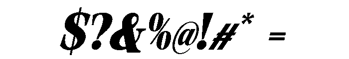 Orvessia SemBd Cond Ita Font OTHER CHARS