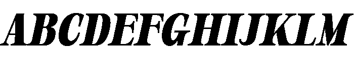 Orvessia SemBd Cond Ita Font UPPERCASE