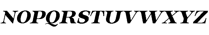 Orvessia SemBd Exp Ita Font UPPERCASE