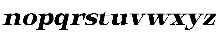 Orvessia SemBd Exp Ita Font LOWERCASE