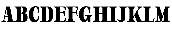 Orvessia Semi Bold Condensed Font UPPERCASE