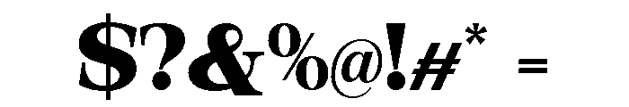 Orvessia Semi Bold Expanded Font OTHER CHARS