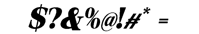 Orvessia Semi Bold Italic Font OTHER CHARS
