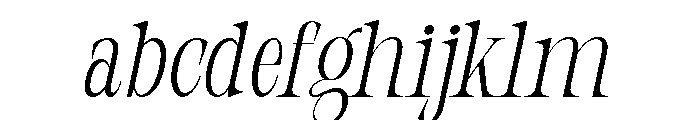 Orvessia Thin Condensed Italic FONT