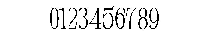 Orvessia Thin Condensed Font OTHER CHARS