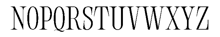 Orvessia Thin Condensed Font UPPERCASE