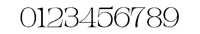 Orvessia Thin Expanded Font OTHER CHARS