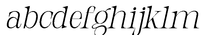 Orvessia Thin Italic FONT