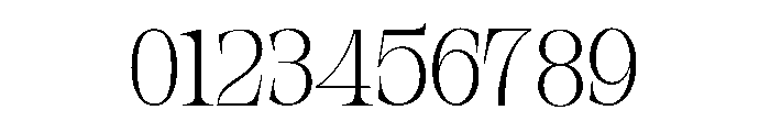 Orvessia Thin Font OTHER CHARS
