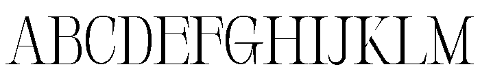 Orvessia Thin Font UPPERCASE