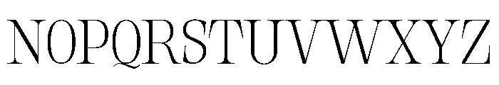 Orvessia Thin Font UPPERCASE