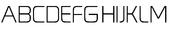 Oryno Thin Thin Font UPPERCASE