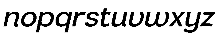 Oryxen Italic Font LOWERCASE