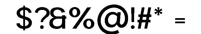 Oryxen Regular Font OTHER CHARS