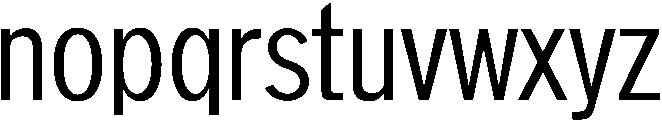 ORGANIC otf (400) Font LOWERCASE