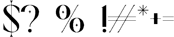 ORION otf (400) Font OTHER CHARS