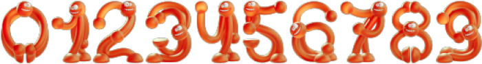 Orange Humans Regular otf (400) Font OTHER CHARS