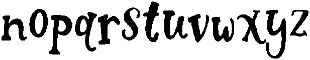 Orange Juice Regular otf (400) Font LOWERCASE