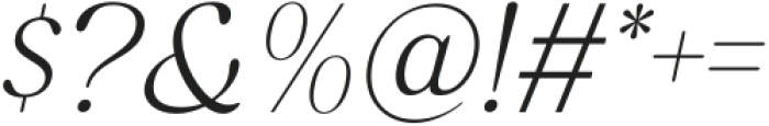 Orange Squash Pro Thin Italic otf (100) Font OTHER CHARS