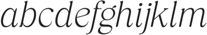 Orange Squash Pro Thin Italic otf (100) Font LOWERCASE