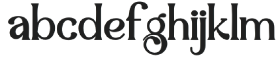 OrangeUmbrella otf (400) Font LOWERCASE