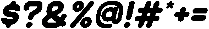 Oranica Bold Italic otf (700) Font OTHER CHARS