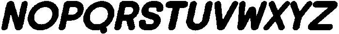 Oranica Bold Italic otf (700) Font UPPERCASE