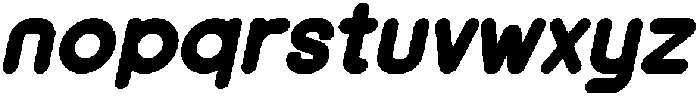 Oranica Bold Italic otf (700) Font LOWERCASE